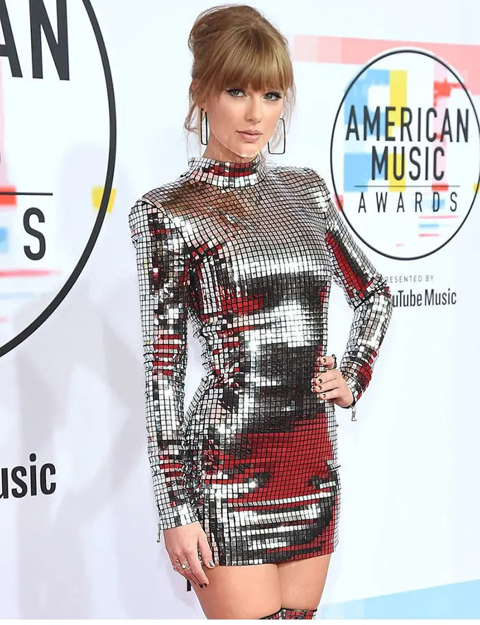 Vestido Ajustado de Manga Larga