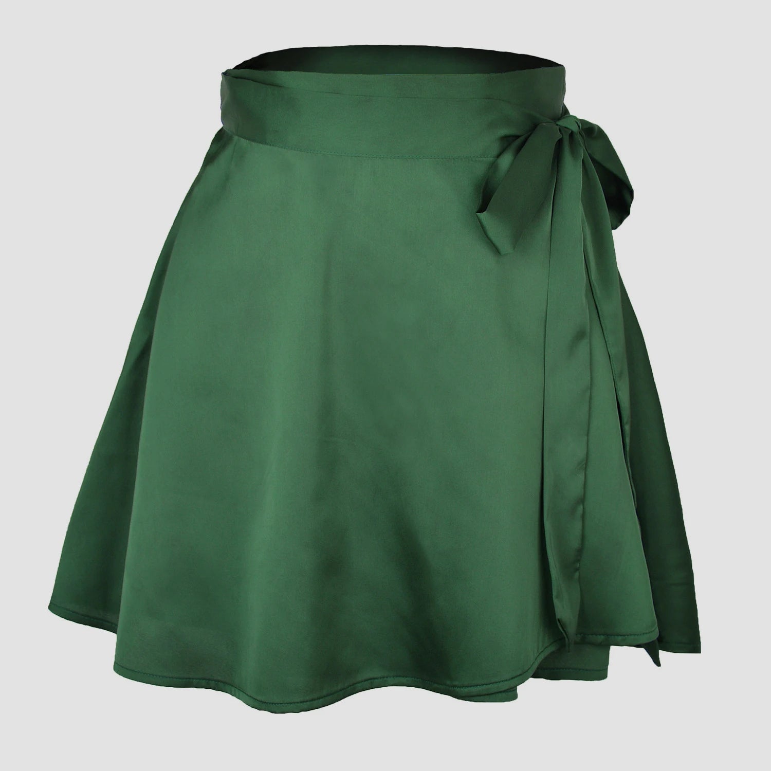 Minifalda Cruzada de Efecto Satén