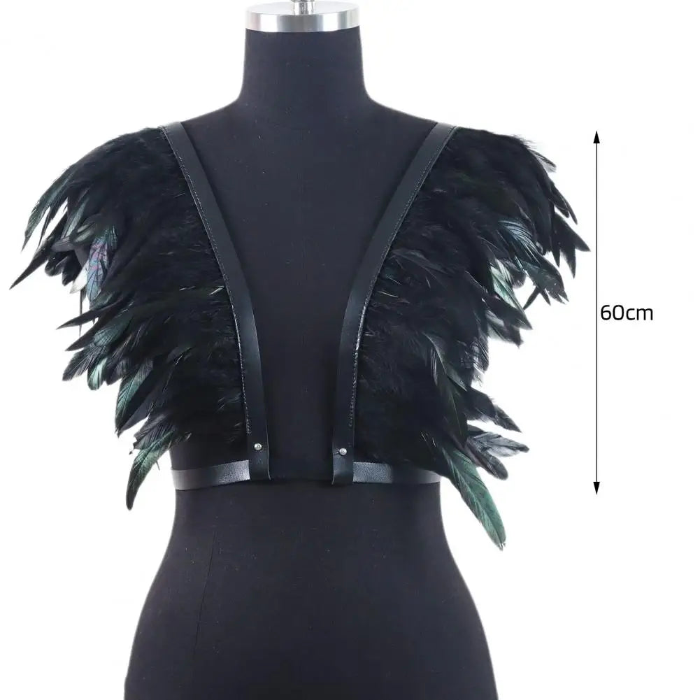 Chaleco de Plumas Negras