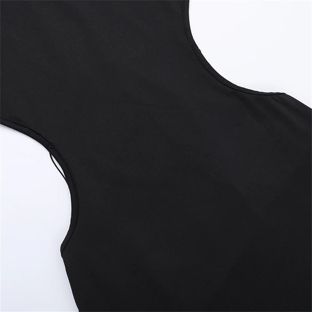 Vestido Largo con Escote en la Espalda