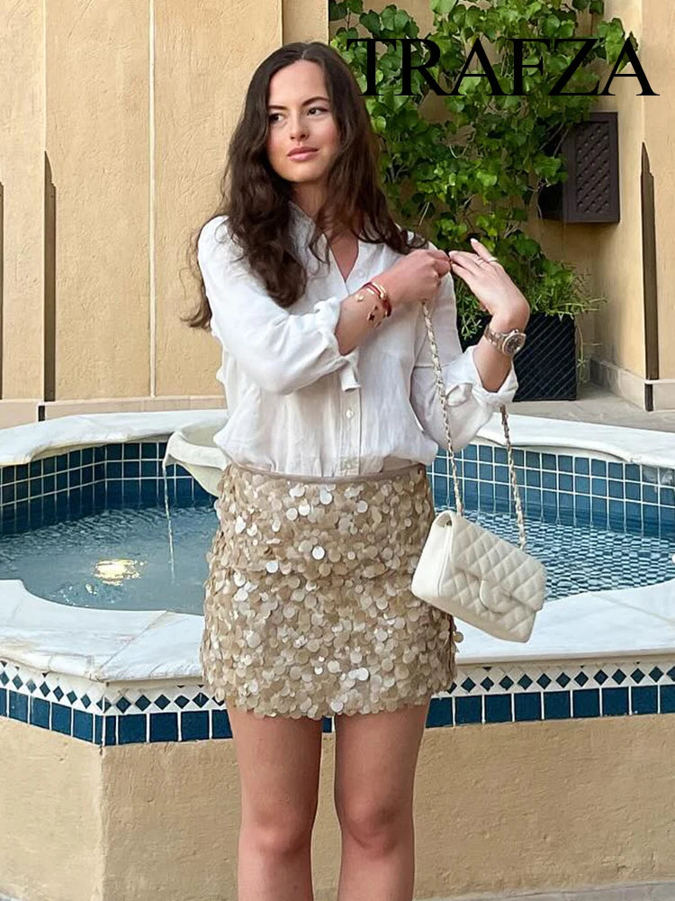 Minifalda de Lentejuelas Colores