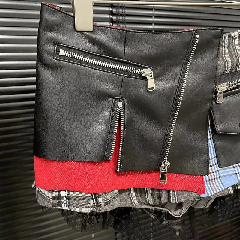 Minifalda Asimétrica de Retazos