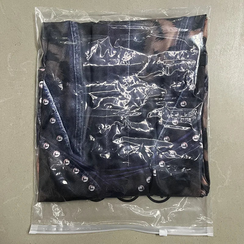 Vestido Corto de Manga Larga con Estampado Animal