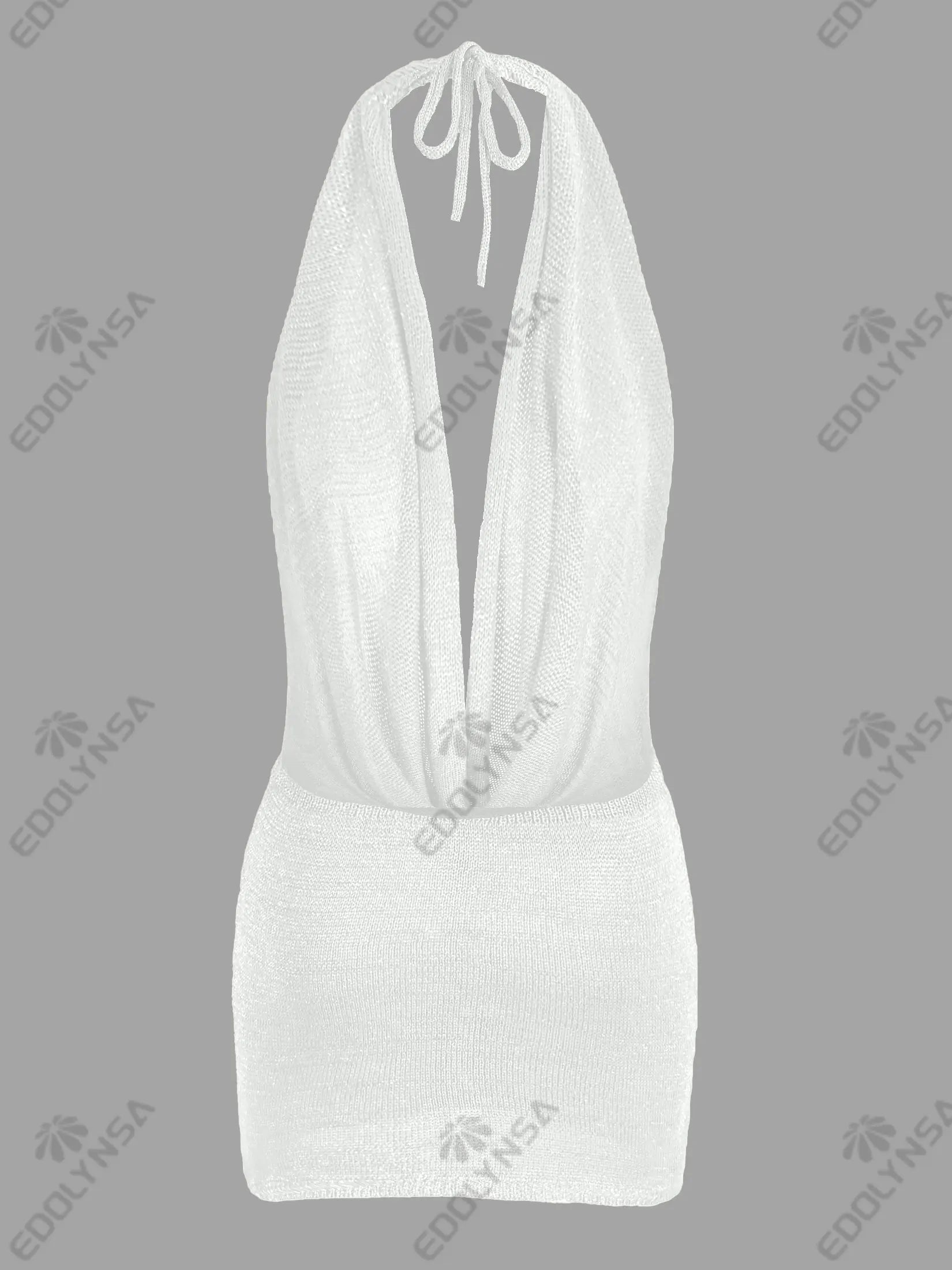 Vestido con Escote Profundo