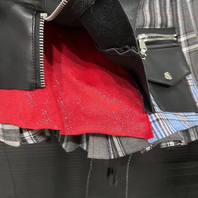 Minifalda Asimétrica de Retazos