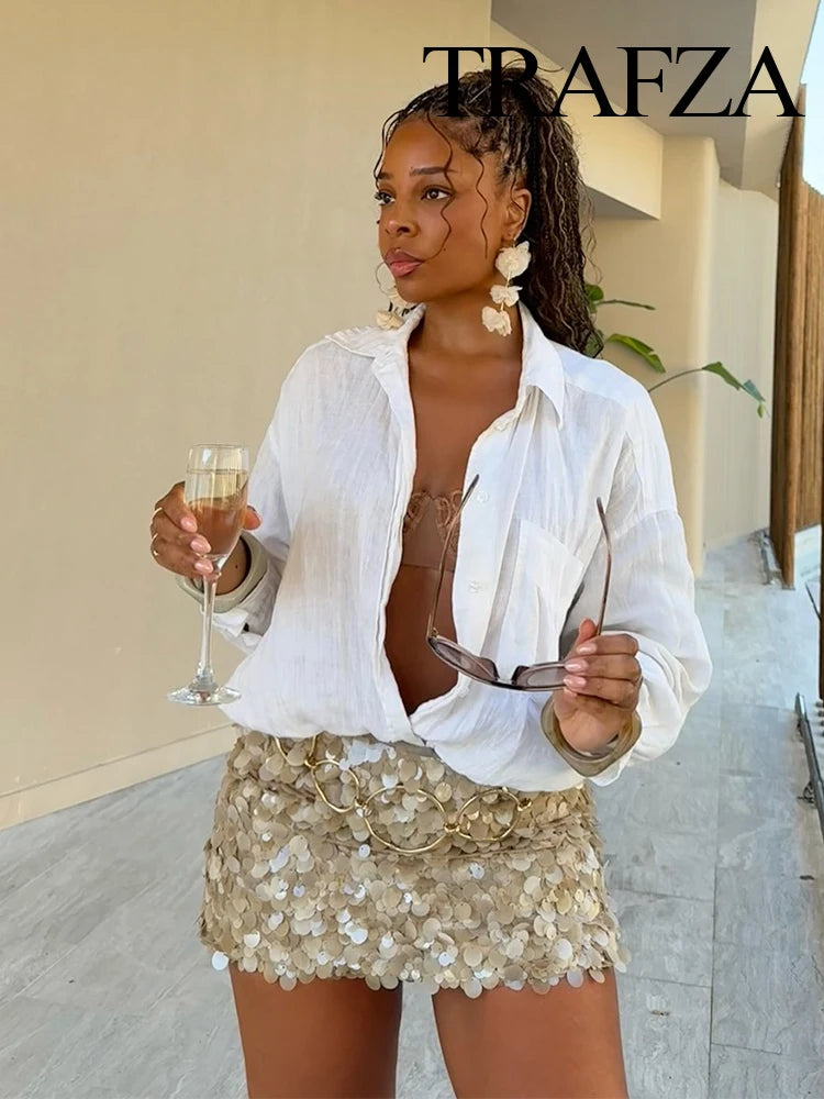 Minifalda de Lentejuelas Colores