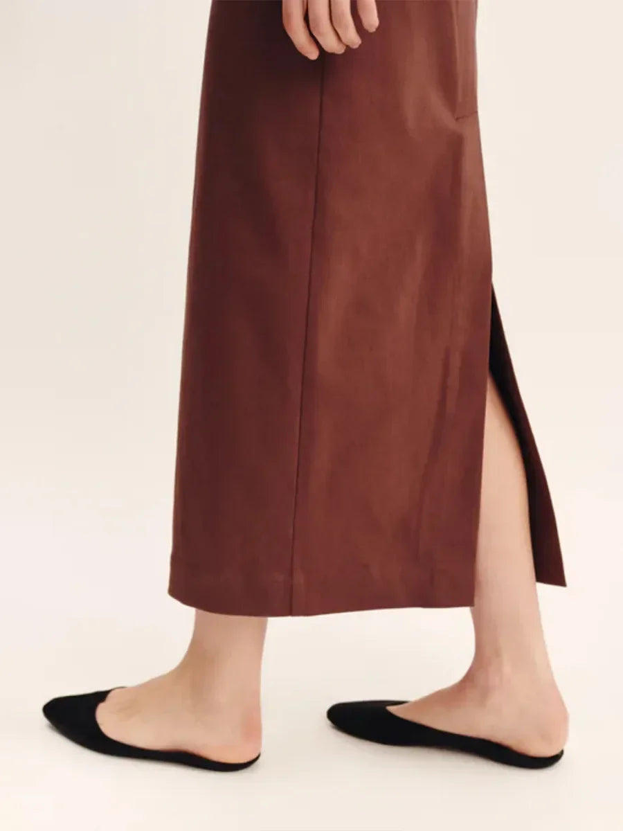 Vestido Midi de Escote Cuadrado