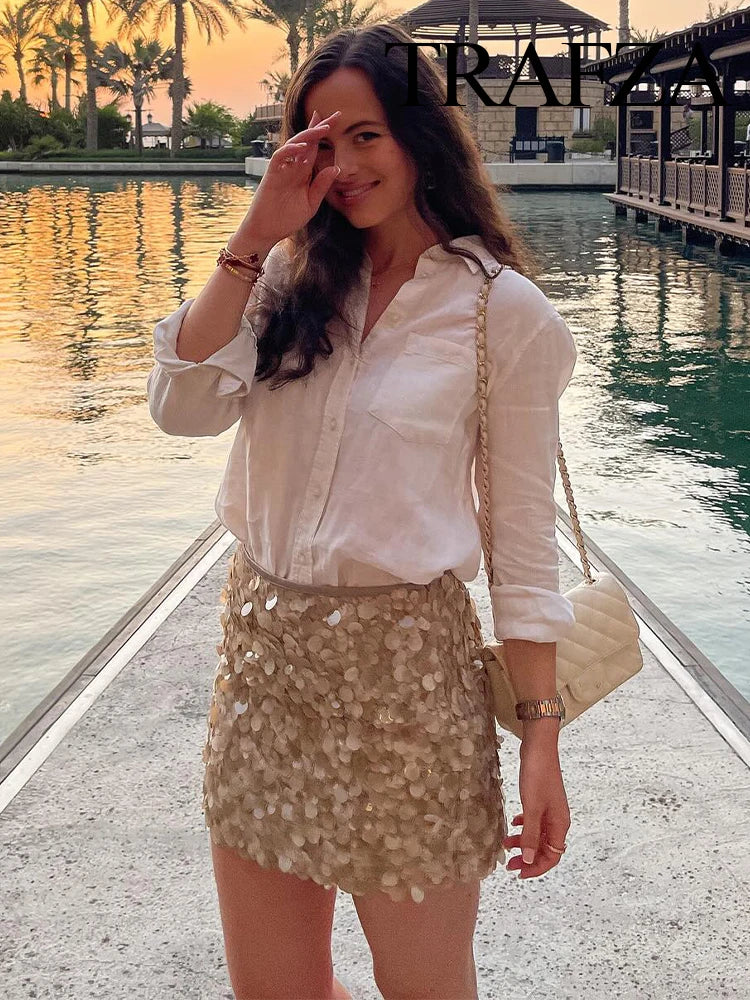 Minifalda de Lentejuelas Colores