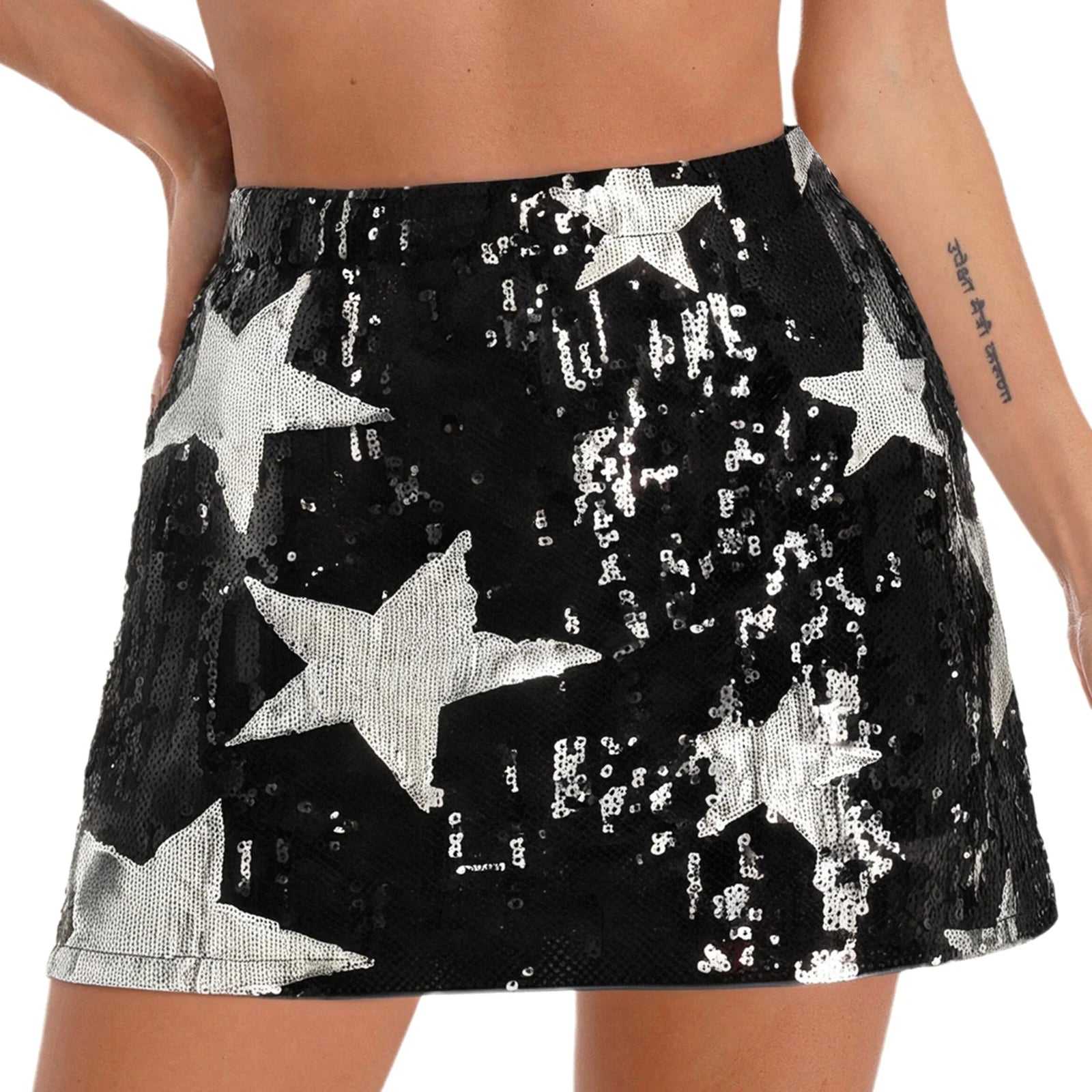 Minifalda de Lentejuelas con Estrellas