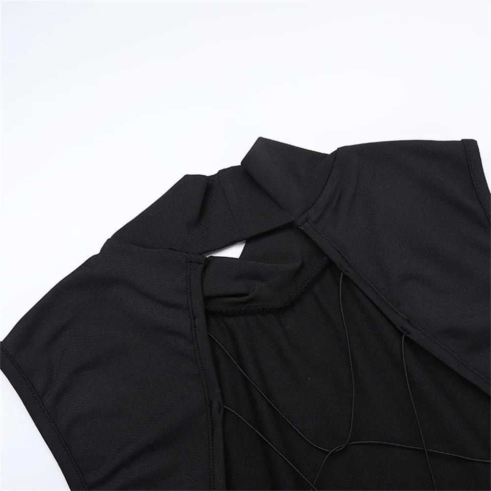 Vestido Largo con Escote en la Espalda