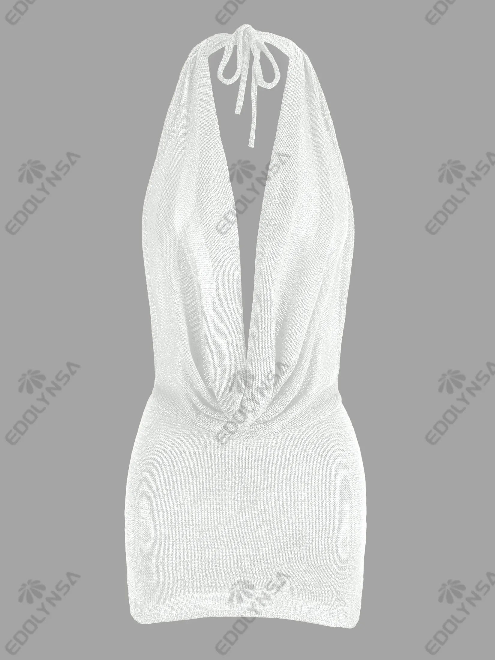 Vestido con Escote Profundo