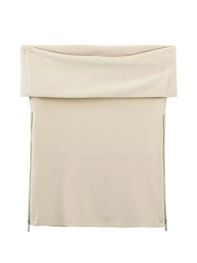 Top de Tubo con Abertura Lateral