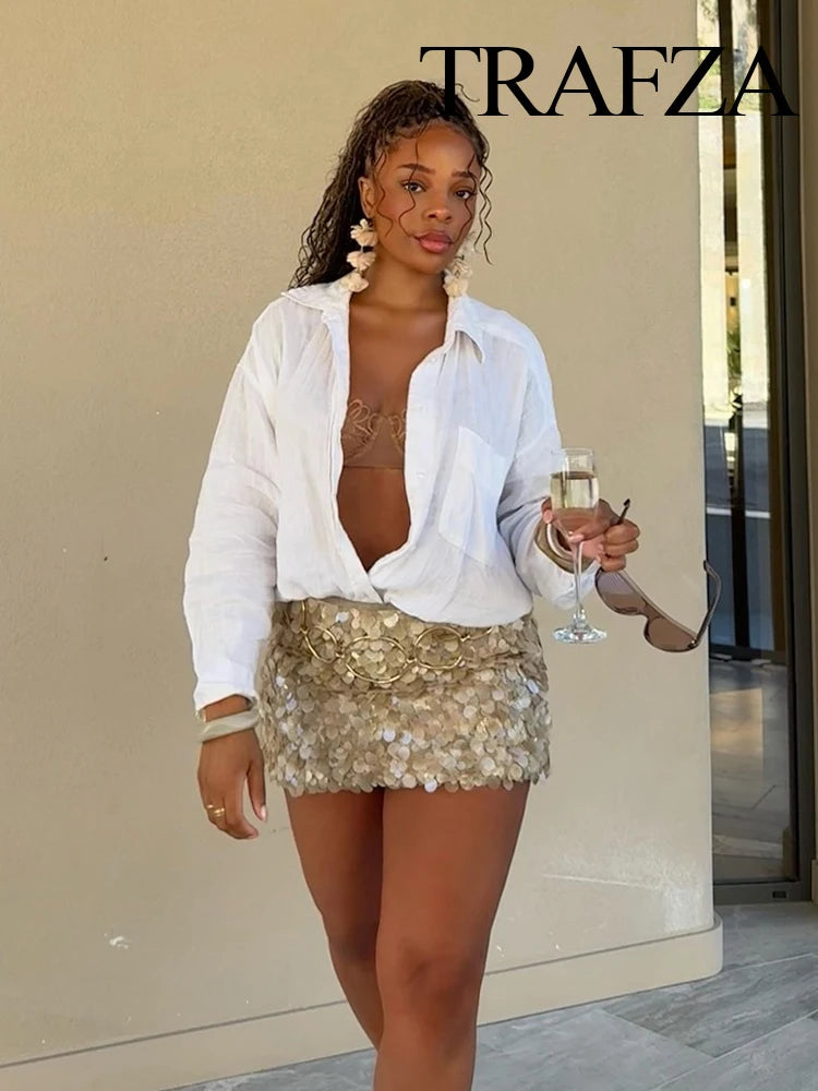 Minifalda de Lentejuelas Colores