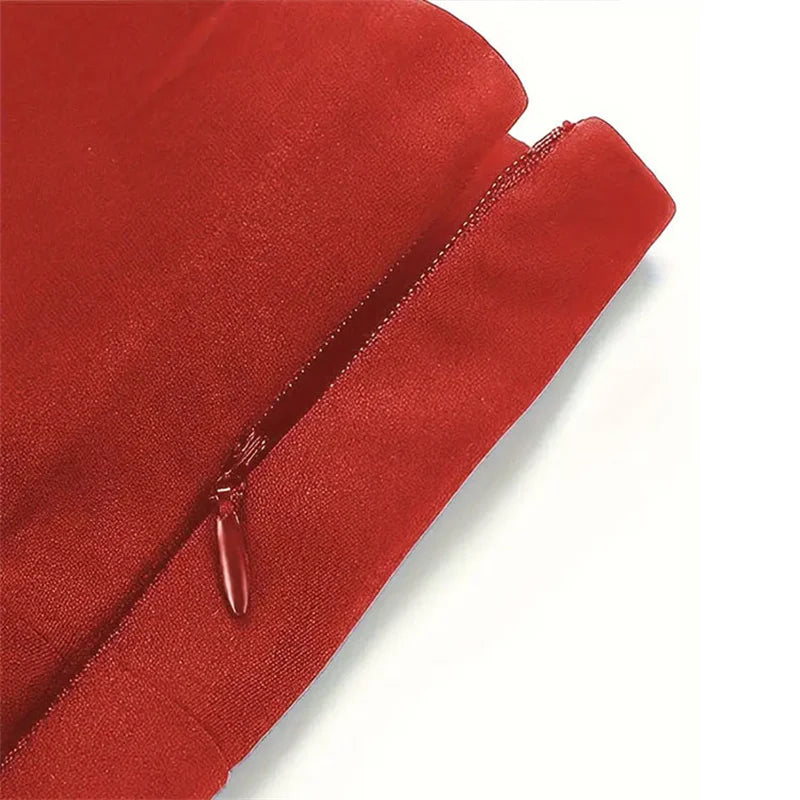 Falda de Talle Alto con Lazada Frontal