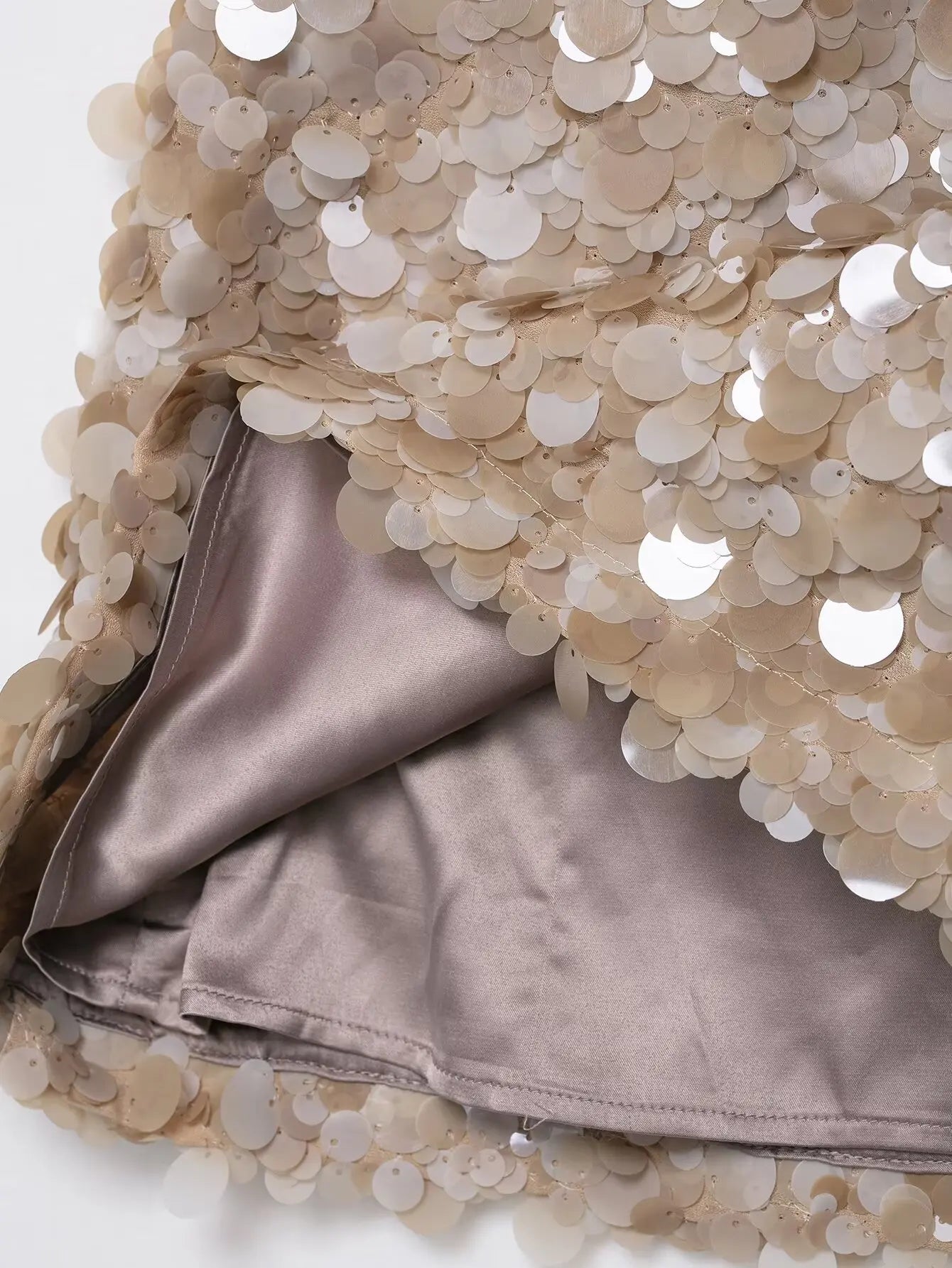 Falda con Lentejuelas Pastel