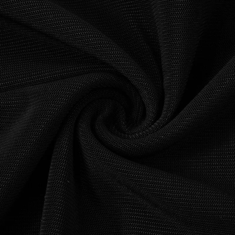 Mini Vestido Transparente de Manga de Mariposa