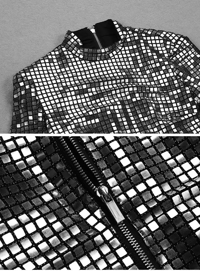 Vestido Ajustado de Manga Larga