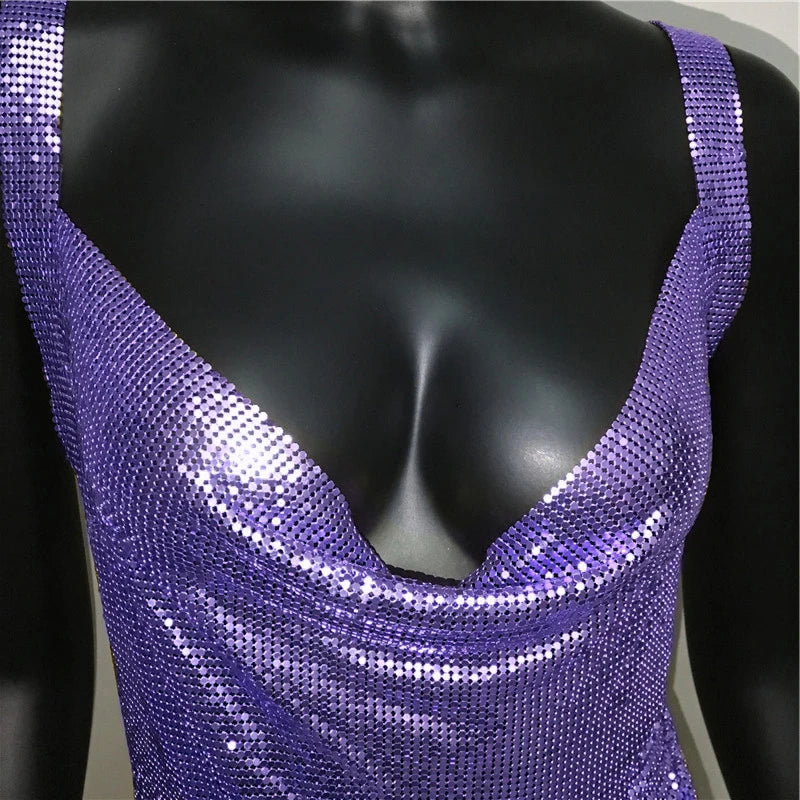 Mini Vestido de Espalda Cruzada