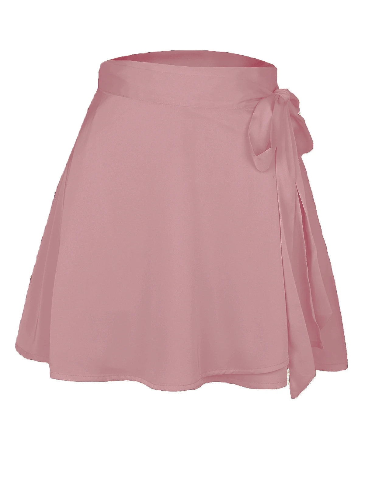 Minifalda Cruzada de Efecto Satén