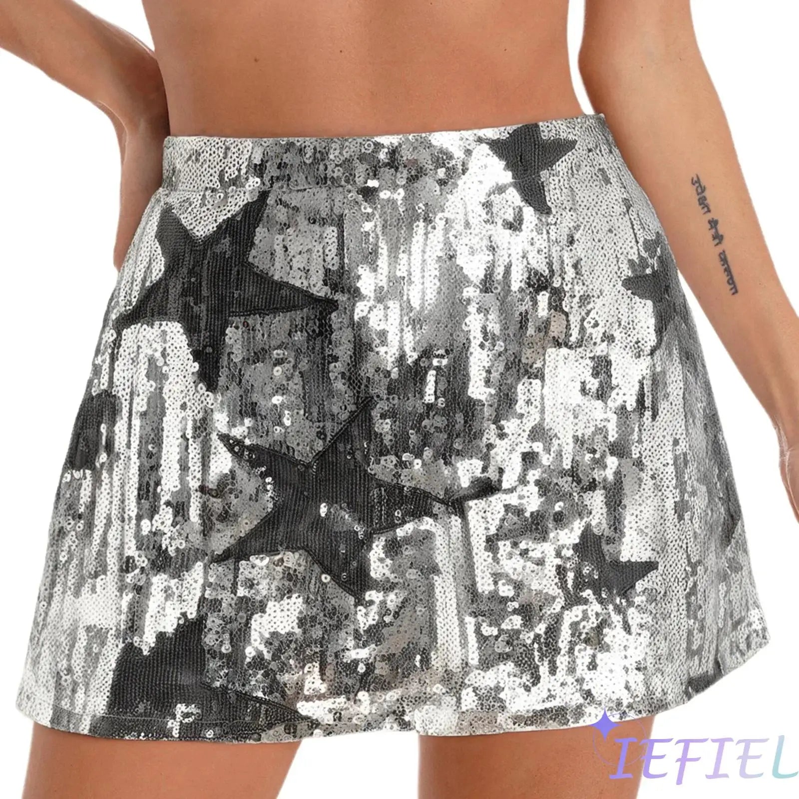 Minifalda de Lentejuelas con Estrellas