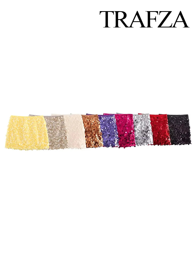 Minifalda de Lentejuelas Colores