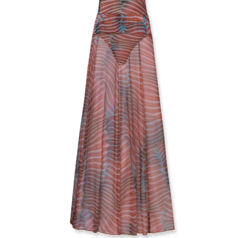 Vestido Estampado de Dos Piezas