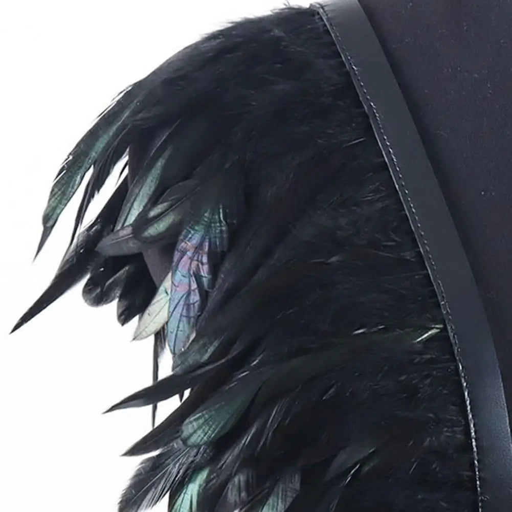 Chaleco de Plumas Negras