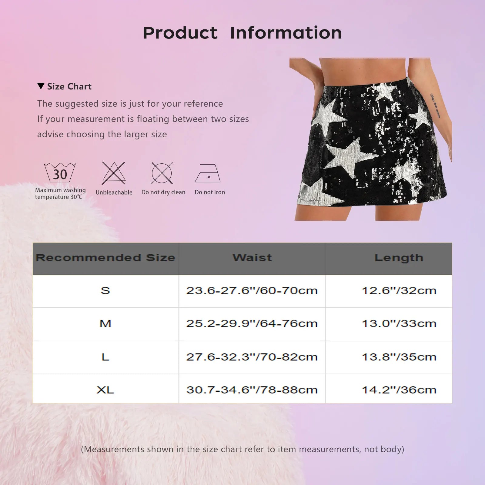 Minifalda de Lentejuelas con Estrellas