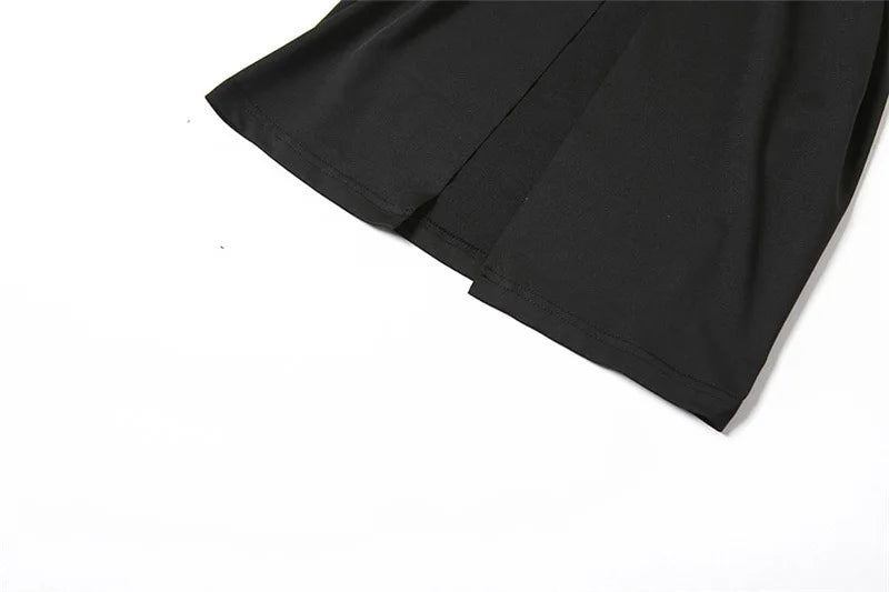 Vestido Largo con Aberturas en Piernas y Cintura