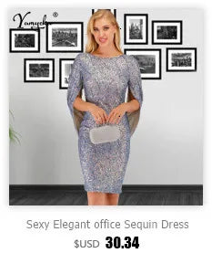 Vestido Brillante Atado al Cuello