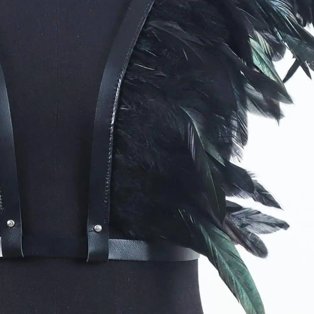 Chaleco de Plumas Negras