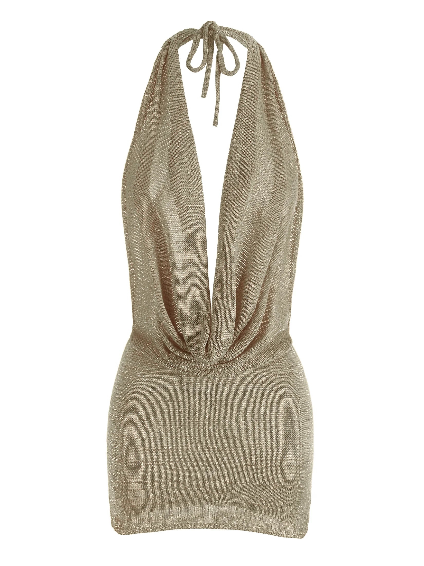 Vestido con Escote Profundo