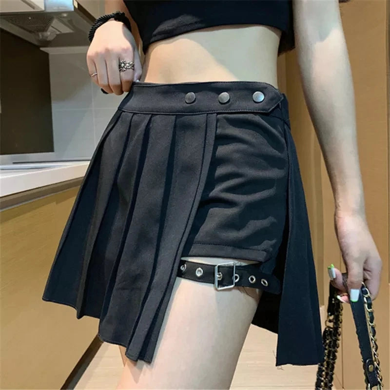Minifalda Pantalón con Aberturas
