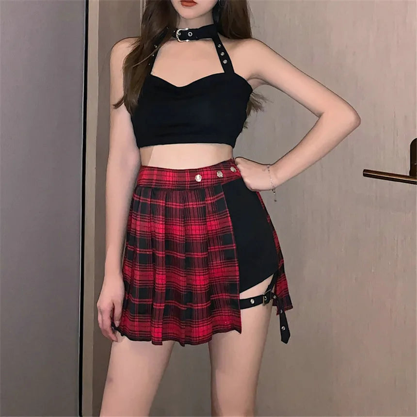 Minifalda Pantalón con Aberturas