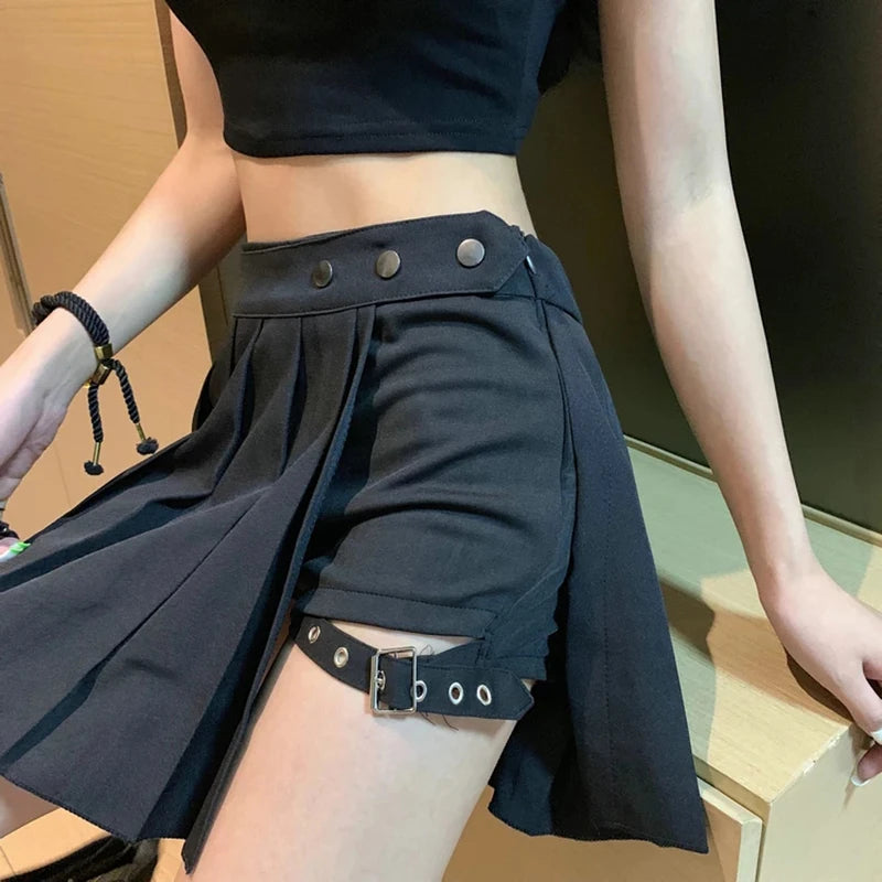 Minifalda Pantalón con Aberturas