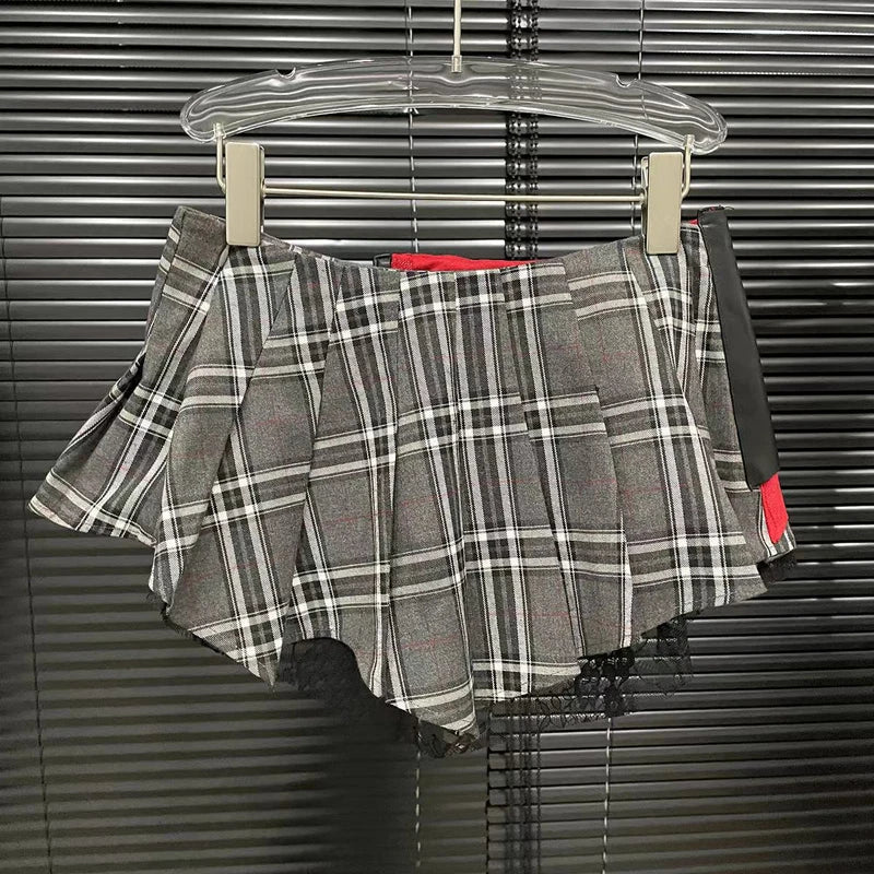 Minifalda Asimétrica de Retazos