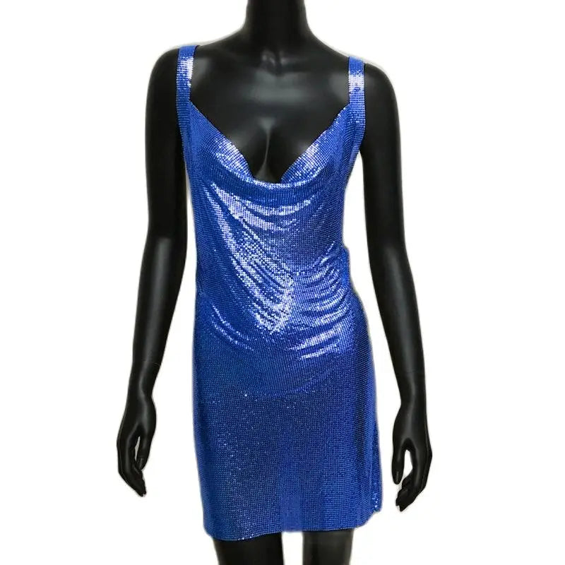 Mini Vestido de Espalda Cruzada