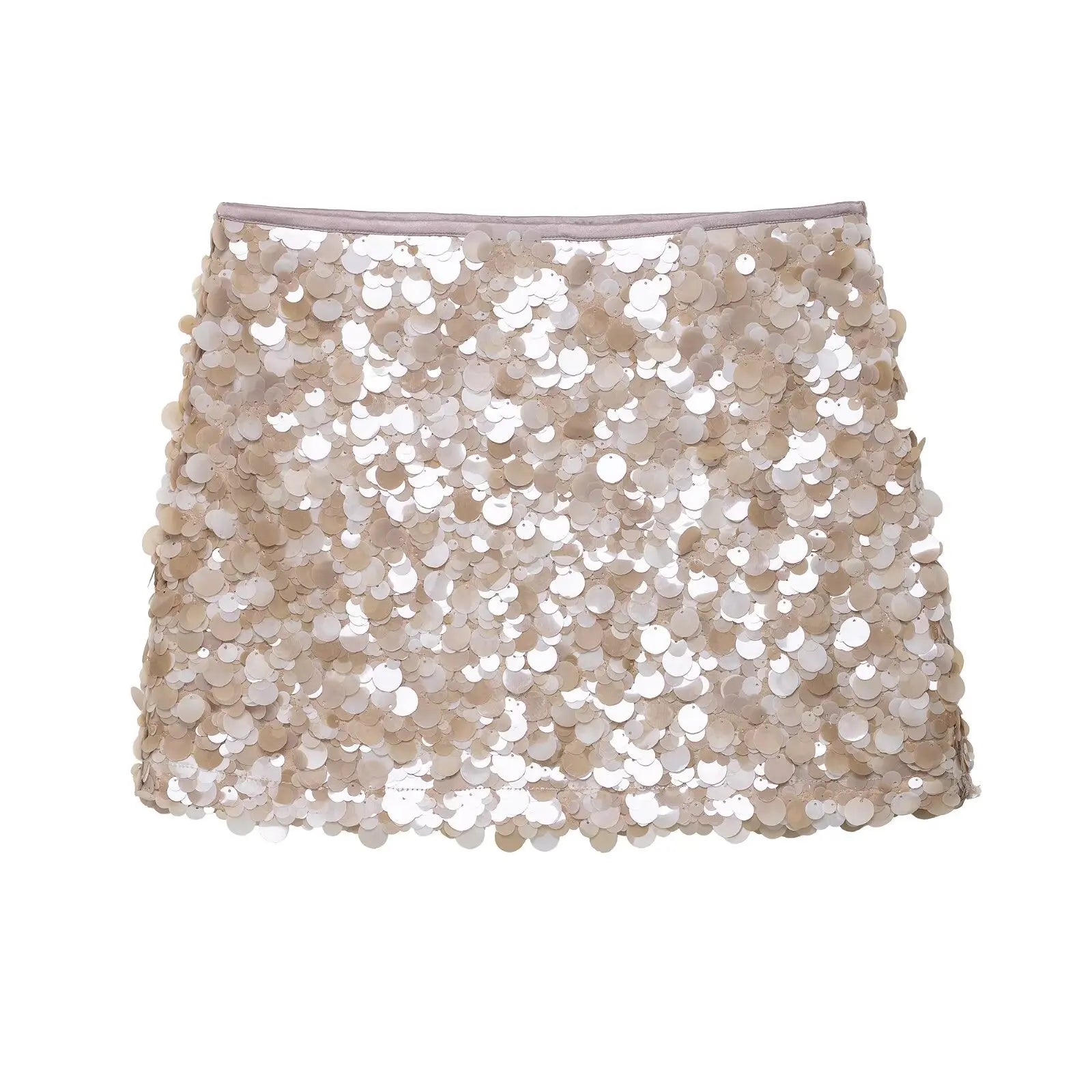 Falda con Lentejuelas Pastel