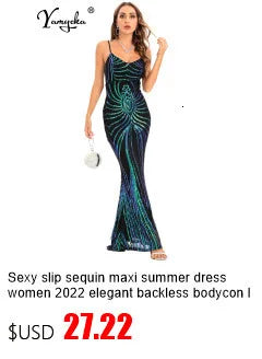 Vestido Brillante Atado al Cuello