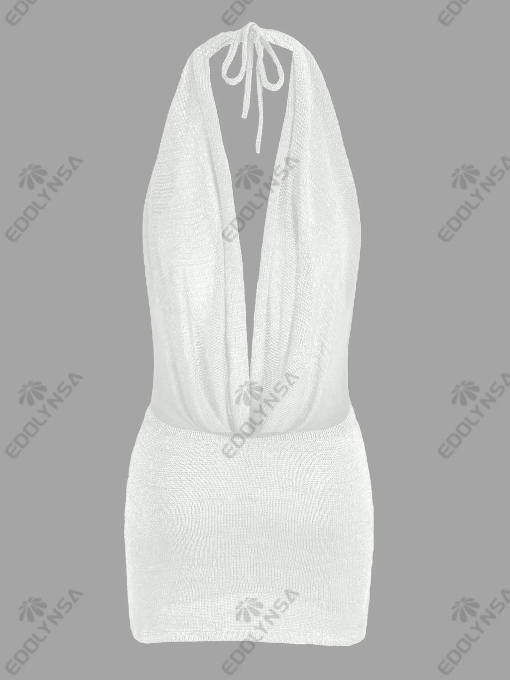 Vestido con Escote Profundo