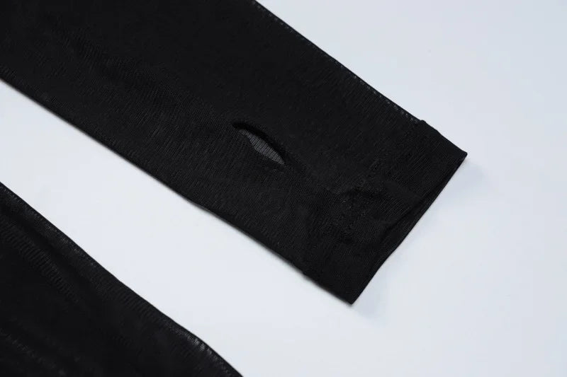 Body largo negro para fiesta