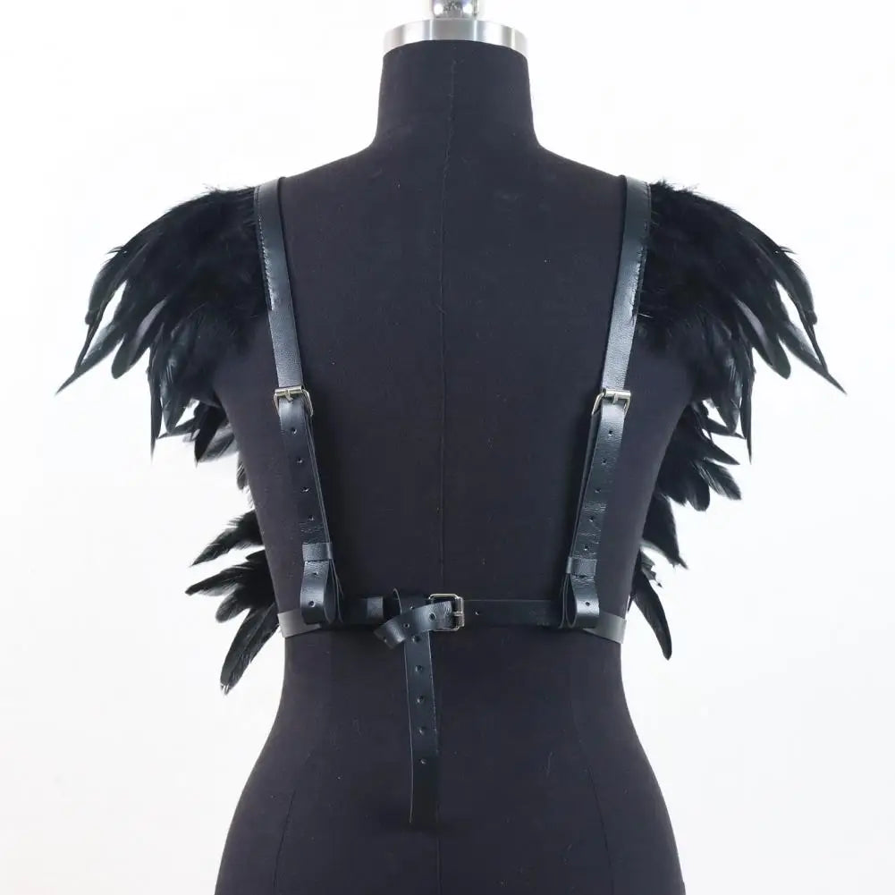 Chaleco de Plumas Negras