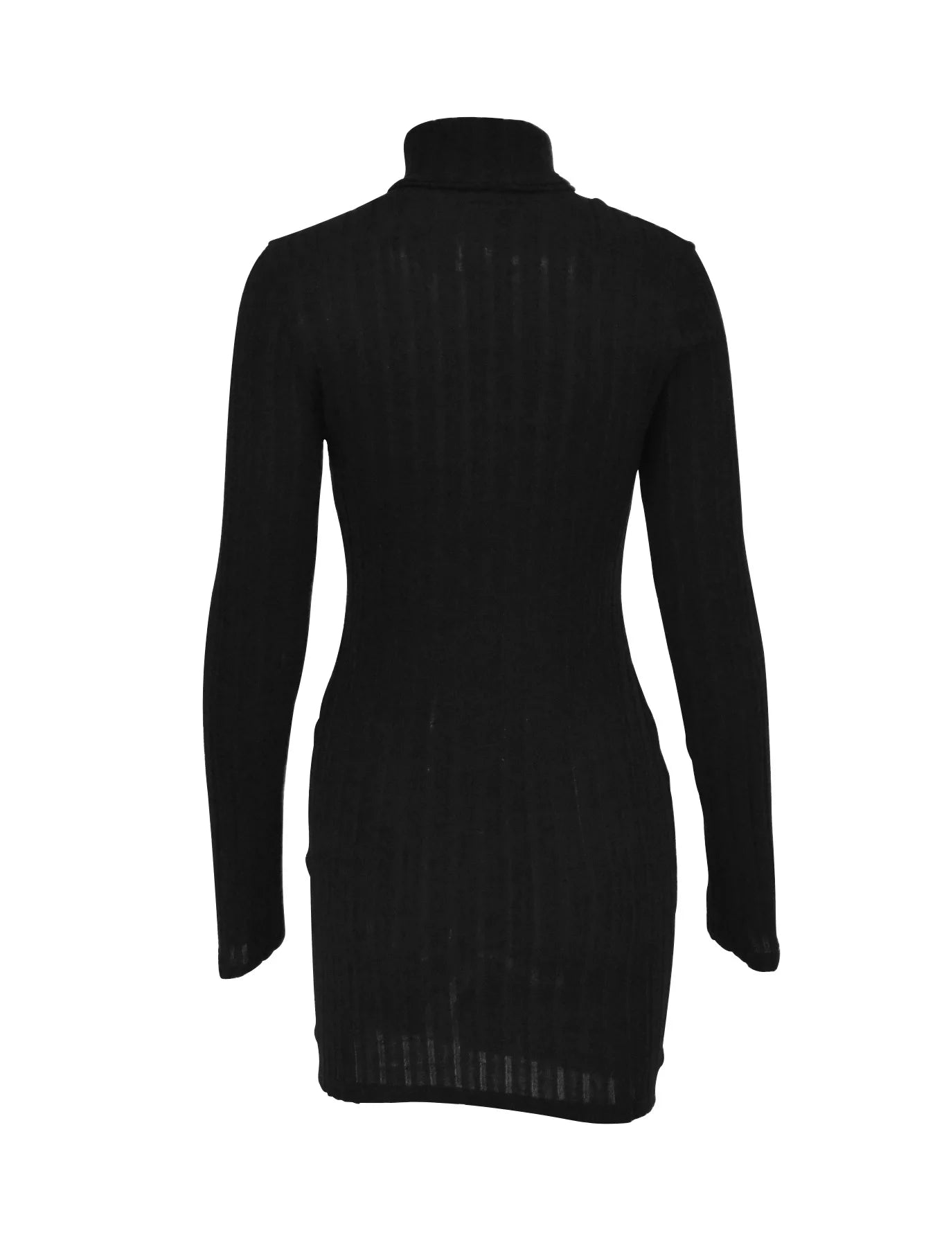 Vestido Corto de Cuello Alto