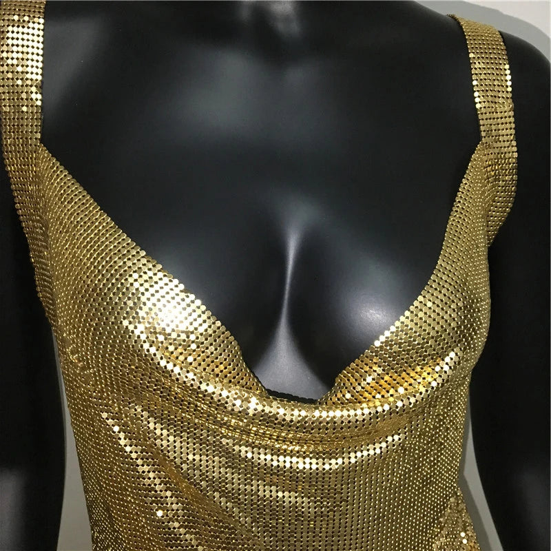 Mini Vestido de Espalda Cruzada