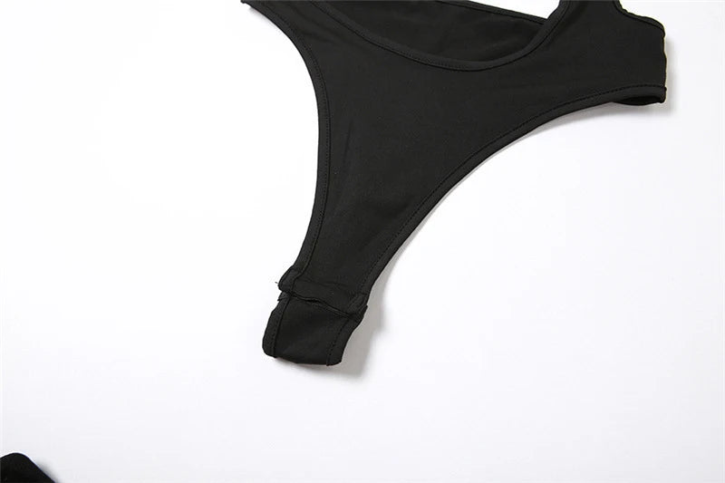 Body con roturas asimetrico