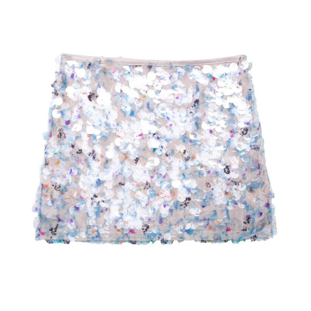 Falda con Lentejuelas Pastel