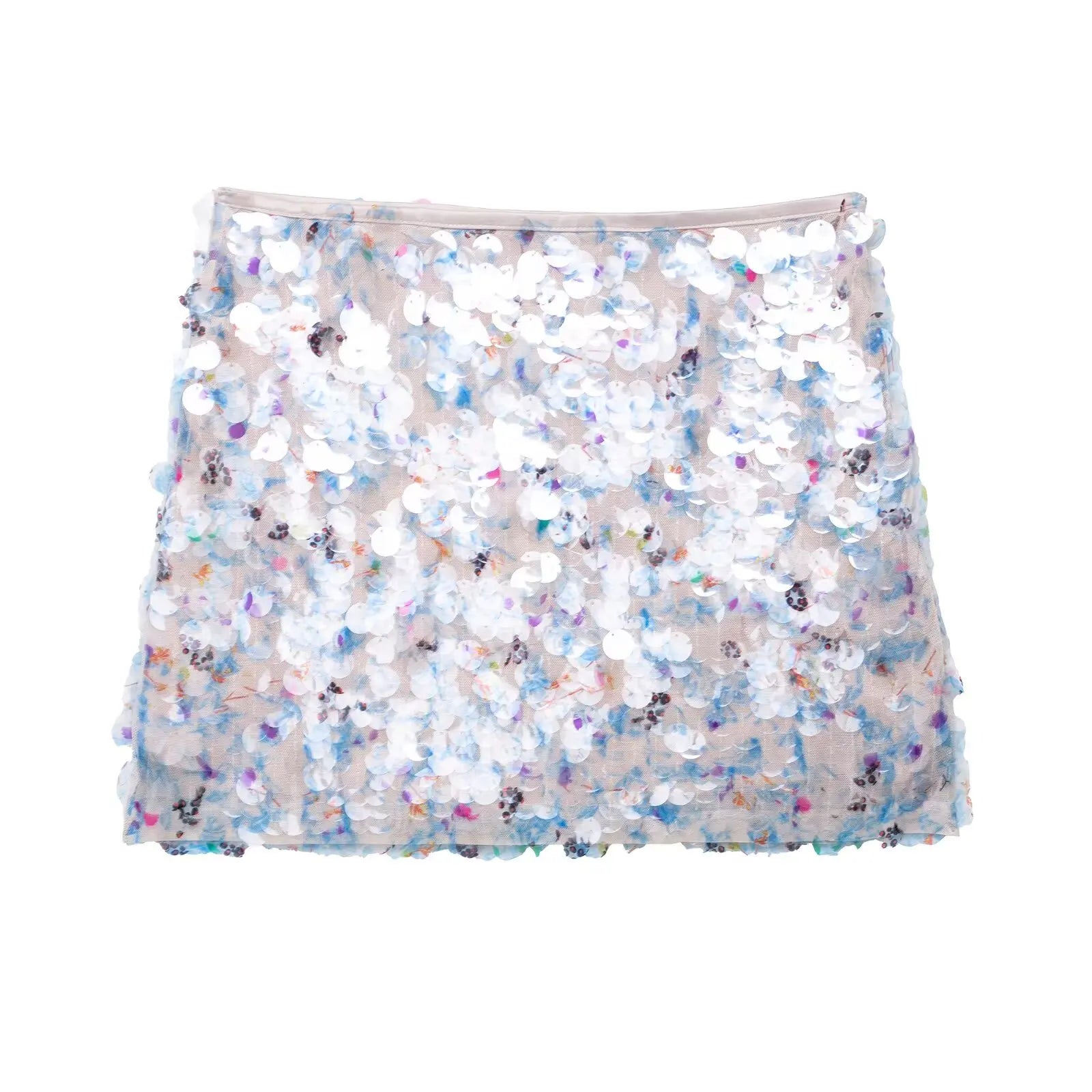 Falda con Lentejuelas Pastel