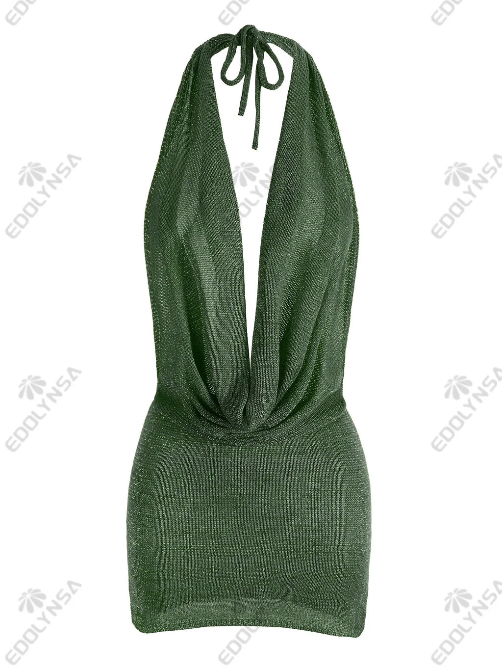Vestido con Escote Profundo