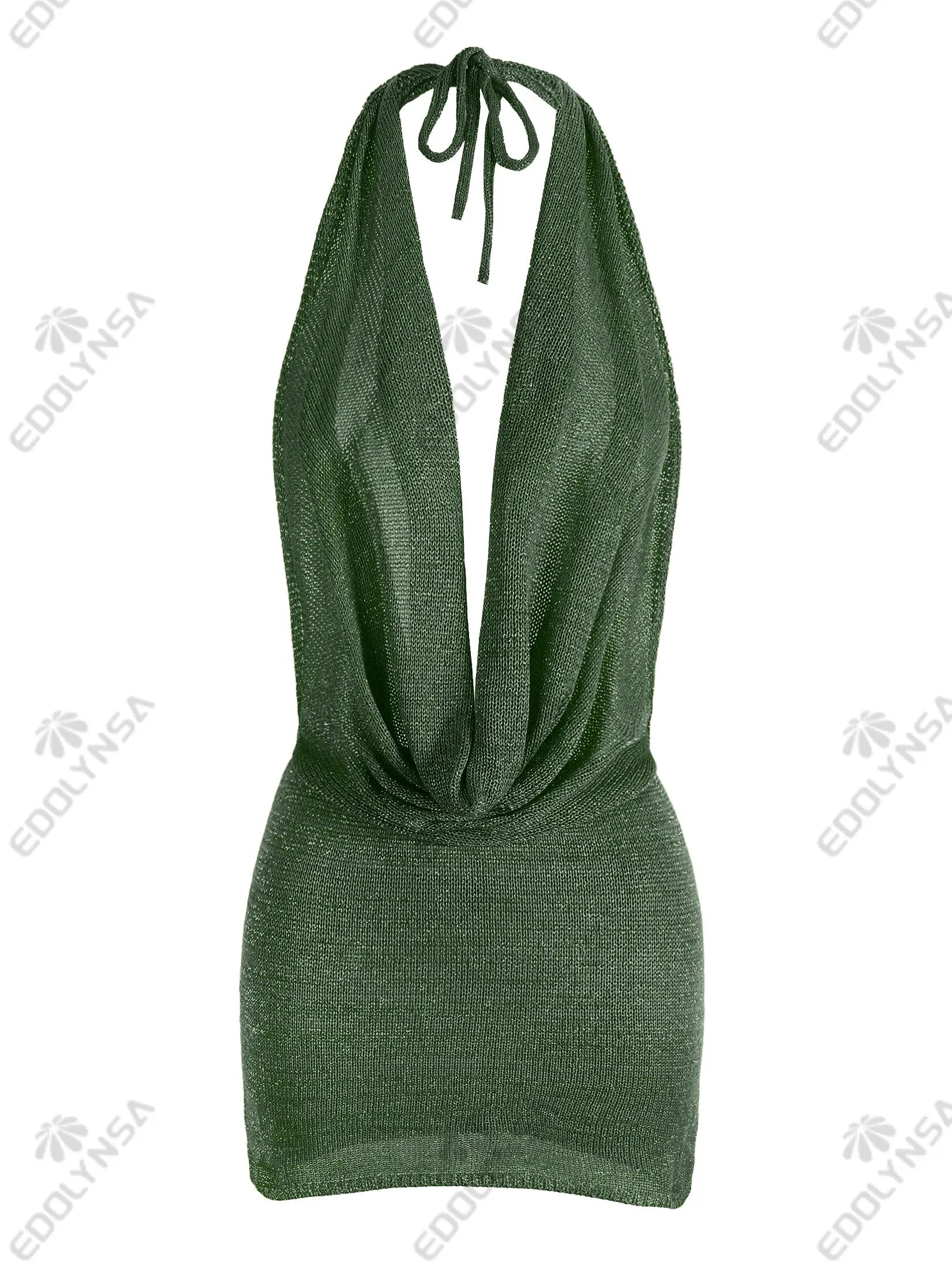 Vestido con Escote Profundo