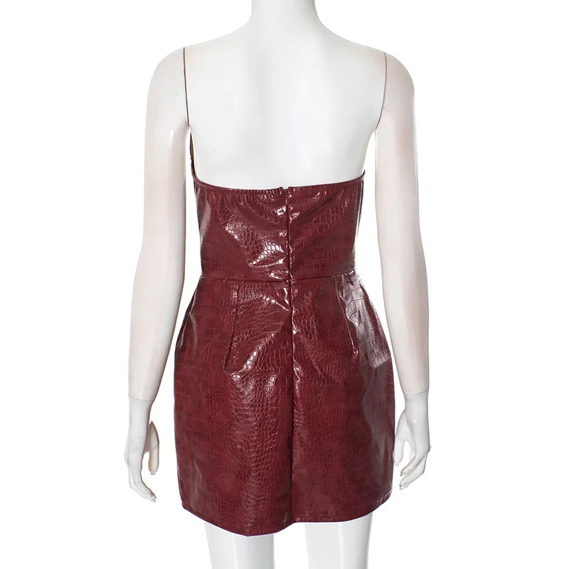 Vestido Corset con Estampado de Cocodrilo
